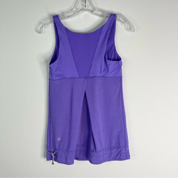 Lululemon purple Ra Ta Ta topper cinch athletic activewear tank top 6 - Picture 7 of 9